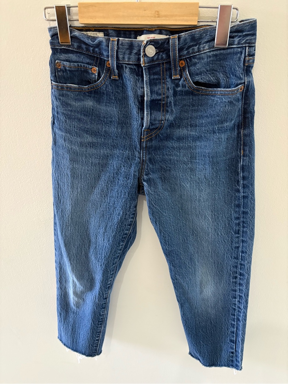 Levi's Women's Wedgie Blue Slim Straight Jeans